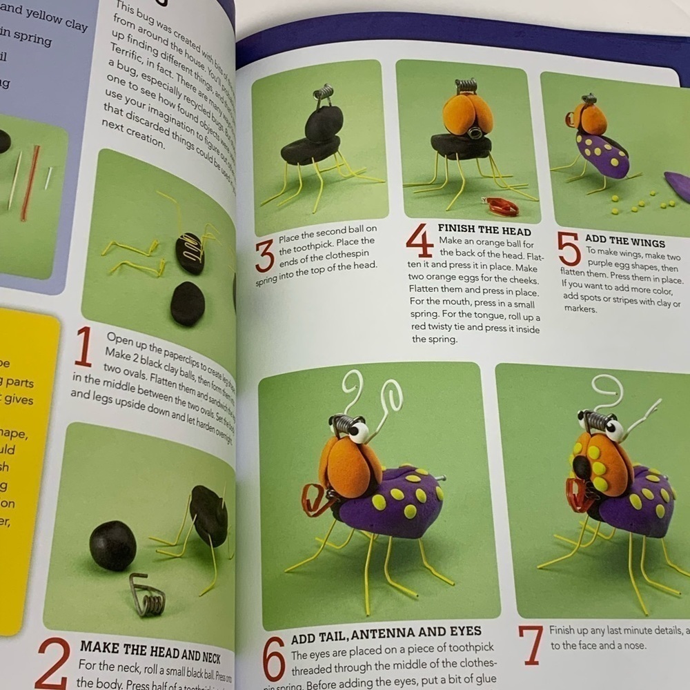 Crazy Clay Creatures by Maureen Carlson Paperback Book - Picture 7 of 11